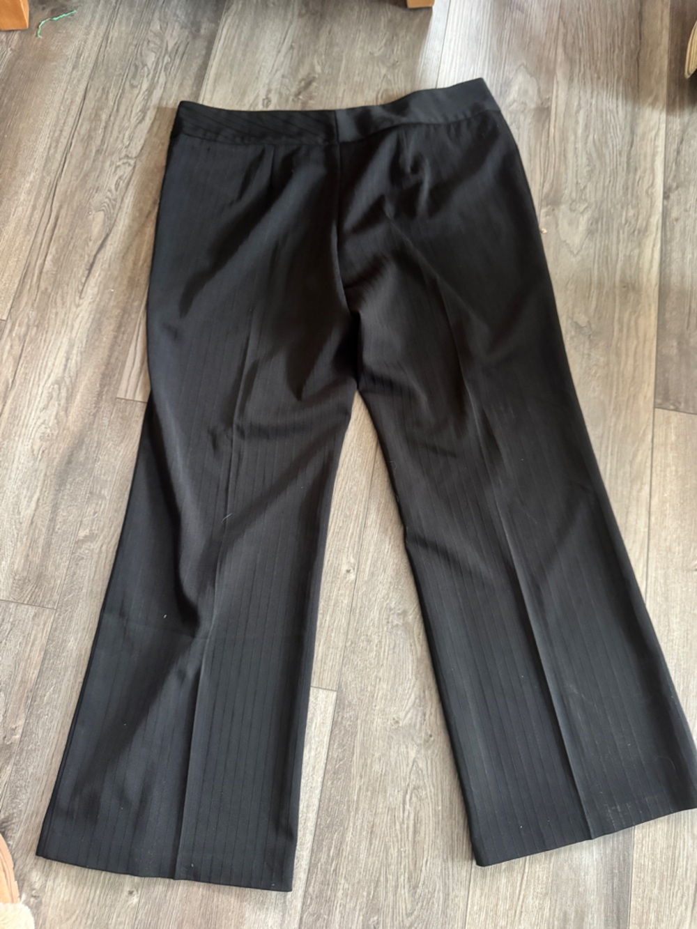 JBXR Plus Size 20W Black Pinstripe Dress Pants Wrinkle-Free Career Slacks 40x31 - Picture 5 of 8